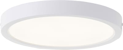 Brilliant LED-plafondlamp Navara G80885/85 voor badkamer, hal, keuken, garage, 0 mm kunststof, binnen- en buitenplafond, wit - geïntegreerde LED
