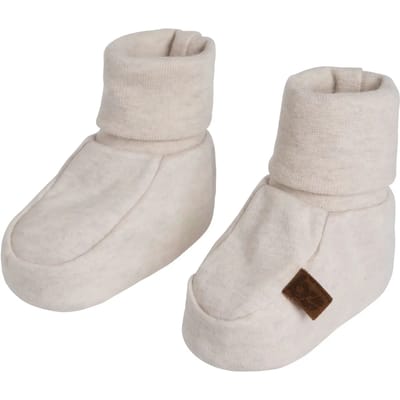 Baby's Only Slofjes Melange - Warm Linen - 0-3 mnd - 100% ecologisch katoen - GOTS