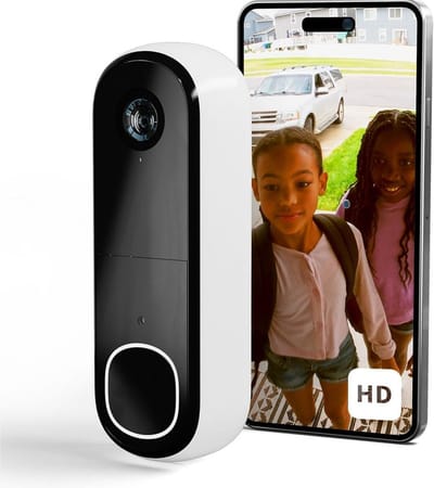 DailySupplies® Deurbellen met Camera - Video Deurbel - Draadloos - Full HD - Zwart met Wit