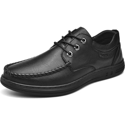 Leren Schoenen Heren Lente Nieuwe Britse Heren Zakelijk Casual Leer Zachte Zool Leer Papa Pumps Luie Schoenen Heren 43 gray