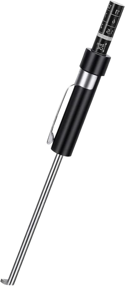 Precisie meetinstrument voor remblokken, metalen diktemeter met schaal, remvoering tester voor interne en externe remblokken
