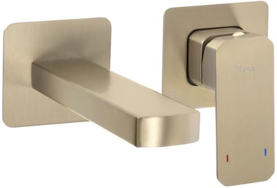 Rea - Arlo - Verborgen Wastafelkraan - Geborsteld Goud - 13X20X13Cm