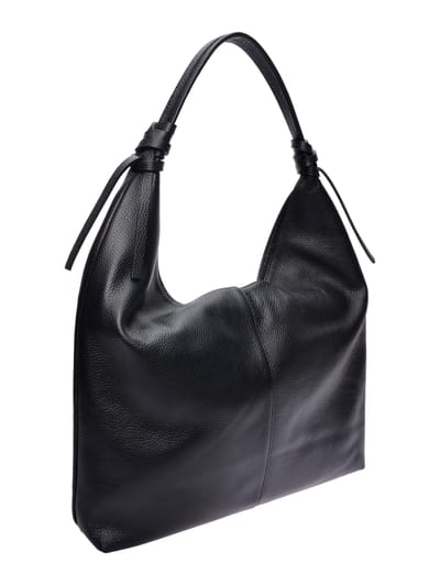 Roberta M Zwart Rundleer Tas