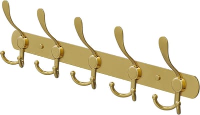 Kapstok - Wandmontage - Goud - 16 inch Robuust roestvrij staal met geborstelde afwerking, wandhaakrek
