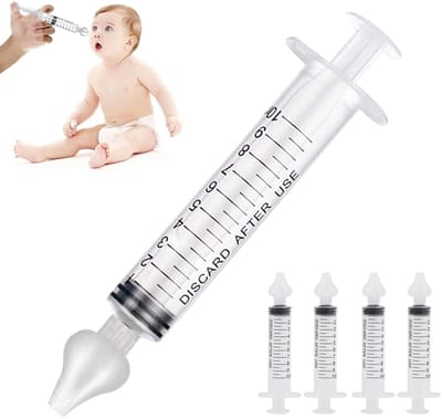 Dailygoods- Neusdouche Baby - 4 Stuks - Siliconen Kop - Veilig Neusreiniger - Verstopte Neusholte - Zacht en Aangenaam Gebruik