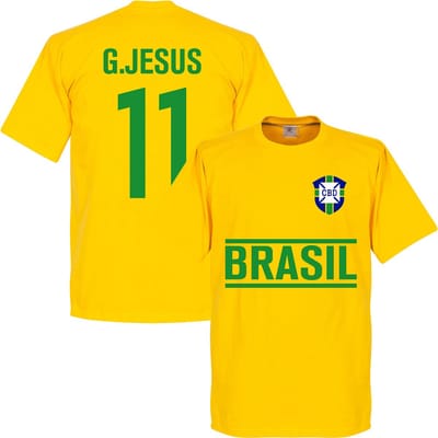 Brazilië G. Jesus Team T-Shirt - XXL