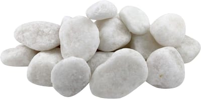 Decoratieve Keien - Witte Steen - Tuin Verfraaien - Helpt Vocht Vasten - 15 m² Dekking - Wit