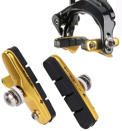 Dailygoods- Remschoenen Vervanging - Aluminium/Rubber Mengsel - Lichtgewicht - Schokbestendig - Eenvoudige Installatie - Stil en Effectief Remmen - Remblokjes