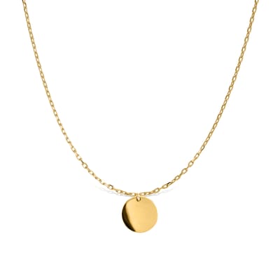 Luxenter Sterling Zilver 925 halsketting afgewerkt met 18K geel goud - Mi Sol