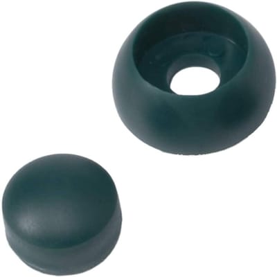 GK Schroefafdekking/boutafdekking groen, voor speeltoren/schommel, pakket: 10 stuks (groen)