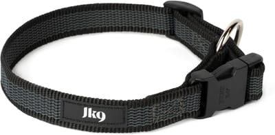 Halsband Zwart-Grijs 20 mm (27-42 cm) voor Hond - Stevig en Comfortabel met Veiligheidslock