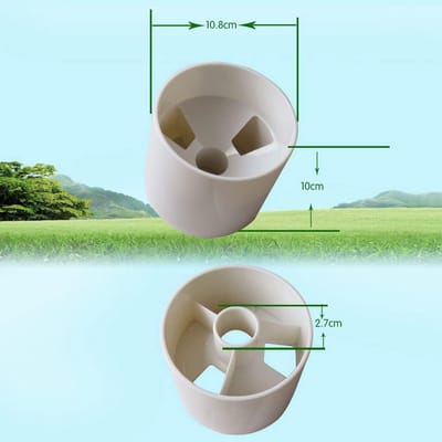 Allecto - Golf Hole Cup - Golf Accessoires - Duurzaam en Stevig - Wit - Golf Training - Perfect voor Oefeningen - Ideaal voor Elke Golfer