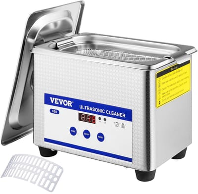 Novendo Goods – Ultrasone reiniger 800ml - 40kHz Krachtige 35W mini schoonmaakmachine voor sieraden, brillen & apparatuur - Compacte draagbare ultrasoon wasmachine