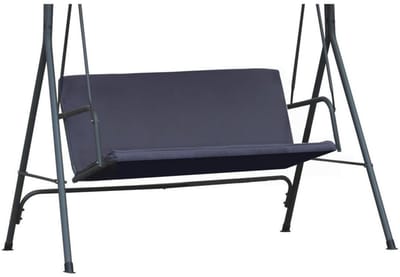 FEROCITY - Vervangende schommelstoelbekleding voor schommelbank - 2/3 zits - Alleen het doek - Waterafstotend - Duurzaam - 113 × 168 cm - Cordura - Grafiet