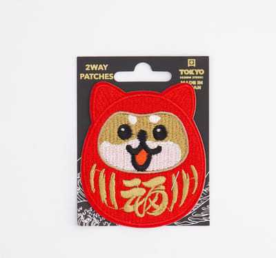Tokyo Design Studio - Daruma Shiba Dog Patch - 2 Way - Decoratie Patch
