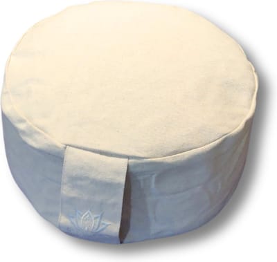 Om Namaste Design Meditatiekussen Rond - Creme - Naturel Katoen