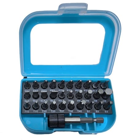 Schroevendraaierbit Set Pro 31-DELIGE - PROFESSIONAL bits - Schroefbitset - Cassette