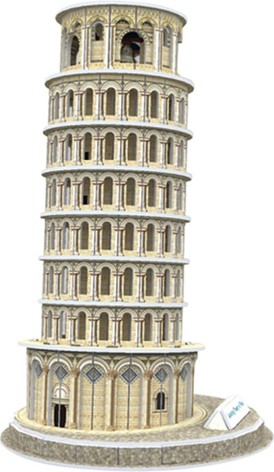 Premium Bouwpakket - Voor Volwassenen en Kinderen - Bouwpakket - 3D puzzel - (11+ Jaar) - Modelbouwpakket - DIY - The Leaning Tower of Pisa