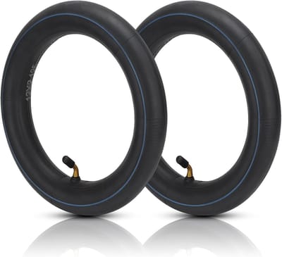 2x Binnenband voor Kinderwagen of Loopfiets 12 x 2 1/8 Inch met 45 Graden Ventiel