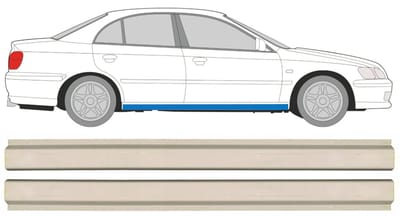 Reparatie dorpel onderste deel voor Honda Accord 1998-2002 / Links + Rechts