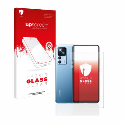 upscreen - Screenprotector voor Xiaomi 12T (Voor+Camera) - Folie Beschermfolie Beschermglas transparant