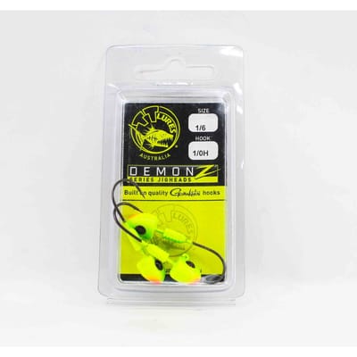 Tackle Tactics TT Demonz Jig Head 1/6 oz 1/0H 3/pack Grafiek (6955)
