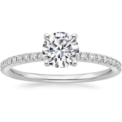 Schitterende Ronde Geometrie Eenvoudige Zilveren Roségoudkleurige Ringen voor Vrouwen Mode Metaal Ingelegd Paarse Witte Stenen Ring Sieraden 6
