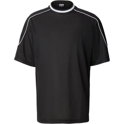 Urban Classics - Piping Mesh Oversized Heren Tshirt - 5XL - Zwart