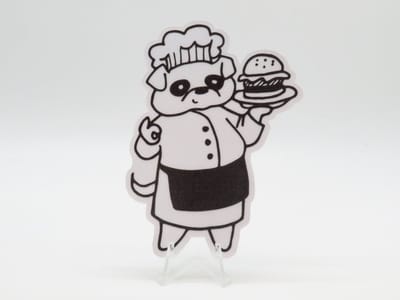 Bulldog Chef Sticker - Dieren in het Dagelijks Leven | Vera's Arts & Dice | Schattige Stickers - Handgemaakte Stickers - Journaling - Bullet Journal - Scrapbooking - Leuke Stickers - Laptop Sticker - Telefoon Sticker