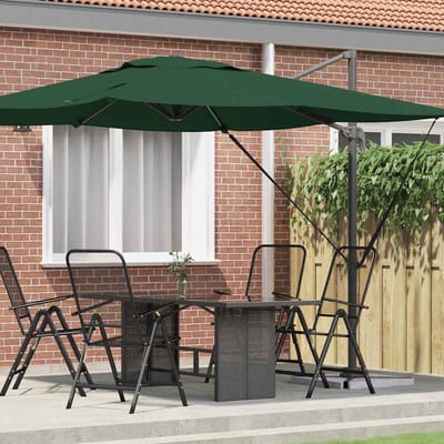 vidaXL - Roma - Parasol - Groen - 286 - x - 284 - x - 265 - cm - Aluminium - en - Polyester