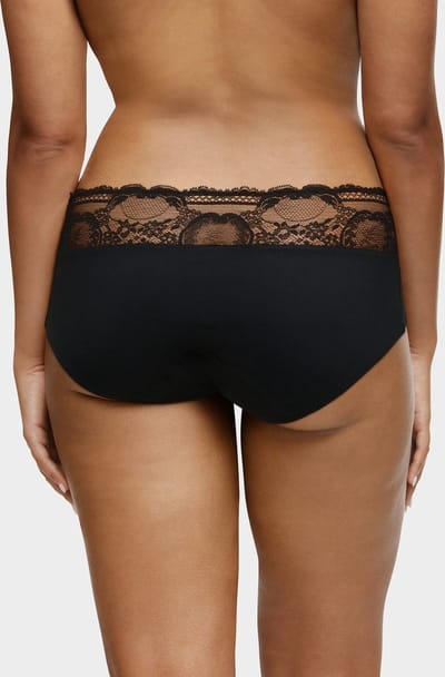 Chantelle - Menstruatie hipster - Period proof Hipster - Kanten hipster voor zware menstruatie - 42 - Zwart