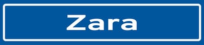Fotofabriek Straatnaambord Zara | Straatnaambord met naam | Cadeau Zara