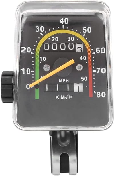 Allecto - Mechanische Kilometerteller - Waterdichte Fietssnelheidsmeter - Nauwkeurig en Duurzaam - Geschikt voor Mountainbike en Racefiets - Perfec...