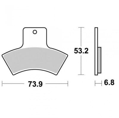 Plaquette de frein Vesrah pour Quad Polaris 250 Trail Blazer 4X2 1999 à 2005 AR Neuf