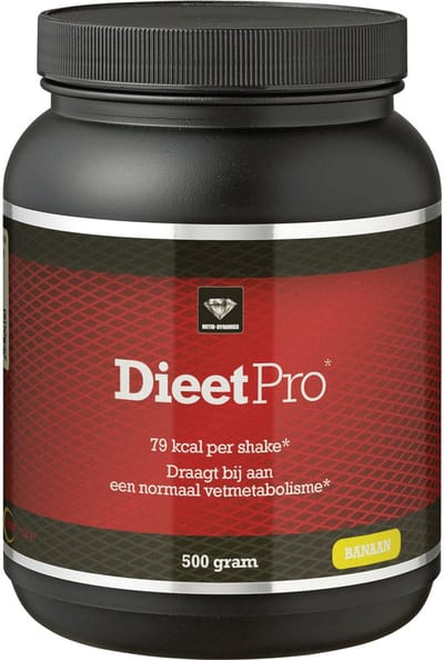 Nutri Dynamics - Dieet Pro - Eiwitshake - Banaan - 500 gram
