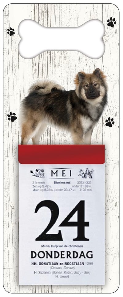 Scheurkalender 2024 Hond: Eurasier