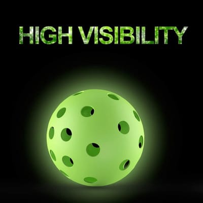 Set Lichtgevende Pickleball Ballen voor Buiten - Hoge Zichtbaarheid
