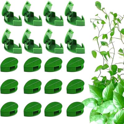 TOVBMUP Plant Clip Wall - Groene Plantenhouder Wandclip - Plantenwandhouder - Tuinieren Klimplantclip - Plantensteun - 50 stuks