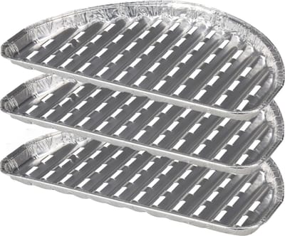 BBQ Collection barbecue grillschalen - Set van 12x stuks - 33 x 19 cm - Vlees grillen - BBQ rooster
