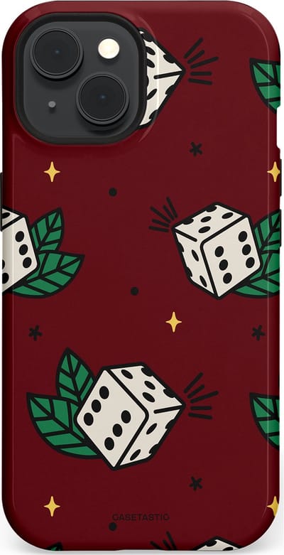Casetastic Hoesje Geschikt voor Apple iPhone 15 Magsafe - Stijlvolle Beschermende Duo-layer Case - Casino zes