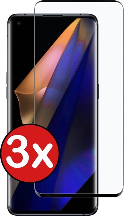 Screenprotector - 3 Stuks - Geschikt voor OPPO Find X3 Neo - Extra Sterk - Beschermglas - Gehard Glas - Tempered Glass - Screen Protector