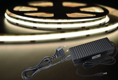 LED Strip COB - 10 Meter - Complete Set - 4000k - Neutraal Wit - 24V - 480LED/m