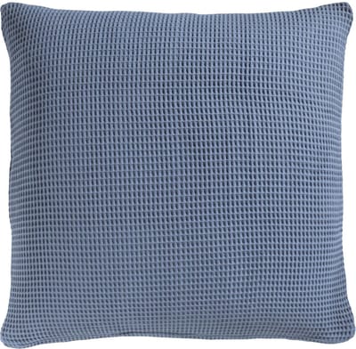 Heckettlane Kussensloop Wafel - Kussenhoes van 80x80 cm - 1 stuk - 100% Katoen - Blauw