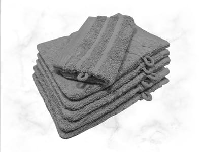 Samatex Washandjes - Grijs - Set van 6