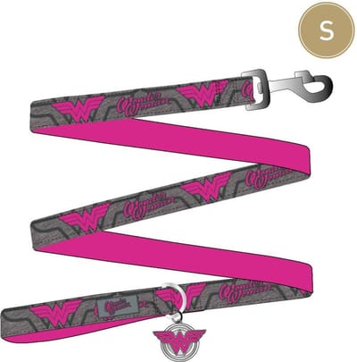 WONDER WOMAN- Honden riem - S (Lengte 120cm - Breedte 1.5cm)