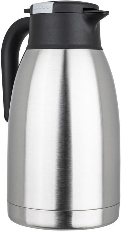 HI Thermoskan - 2L - dubbelwandig - RVS - mat - koffie / thee - vacuüm isolatie