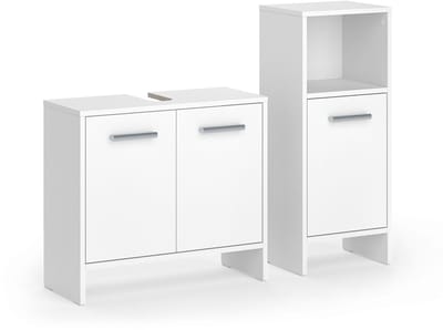 Vicco Badkamermeubelset Karli, Wit, 2-delig