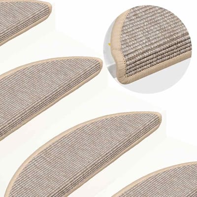 vidaXL - Trapmatten - 15 - st - 56x17x3 - cm - Zilver - Halfrond