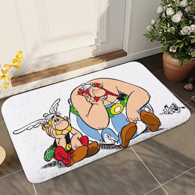 1 stuks A-Asterix O-Obelix Hal Badkamer Absorberende Matten Antislip Matten Woondecoratie Benodigdheden Tapijten Huis Keuken Vloermatten 40x60cm gray