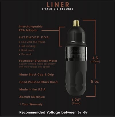 BISHOP POWER WAND LINER RCA Tattoo Machine